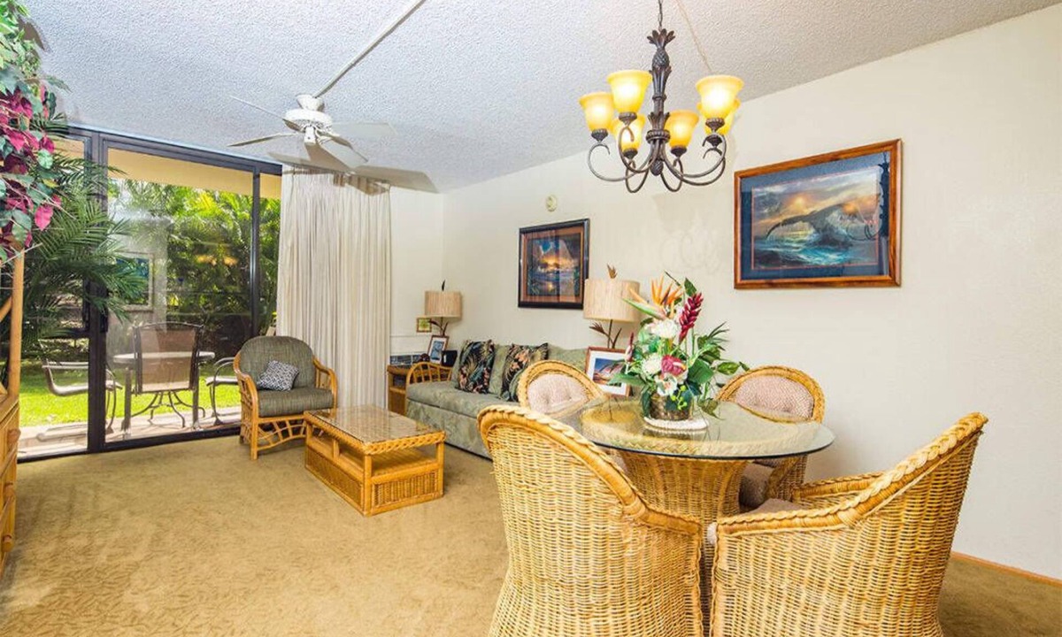 Kihei Condo | Casual w/Homey Touches! Kitchen Ease, WiFi, AC, Lanai to Lawn–Kamaole Sands 9101