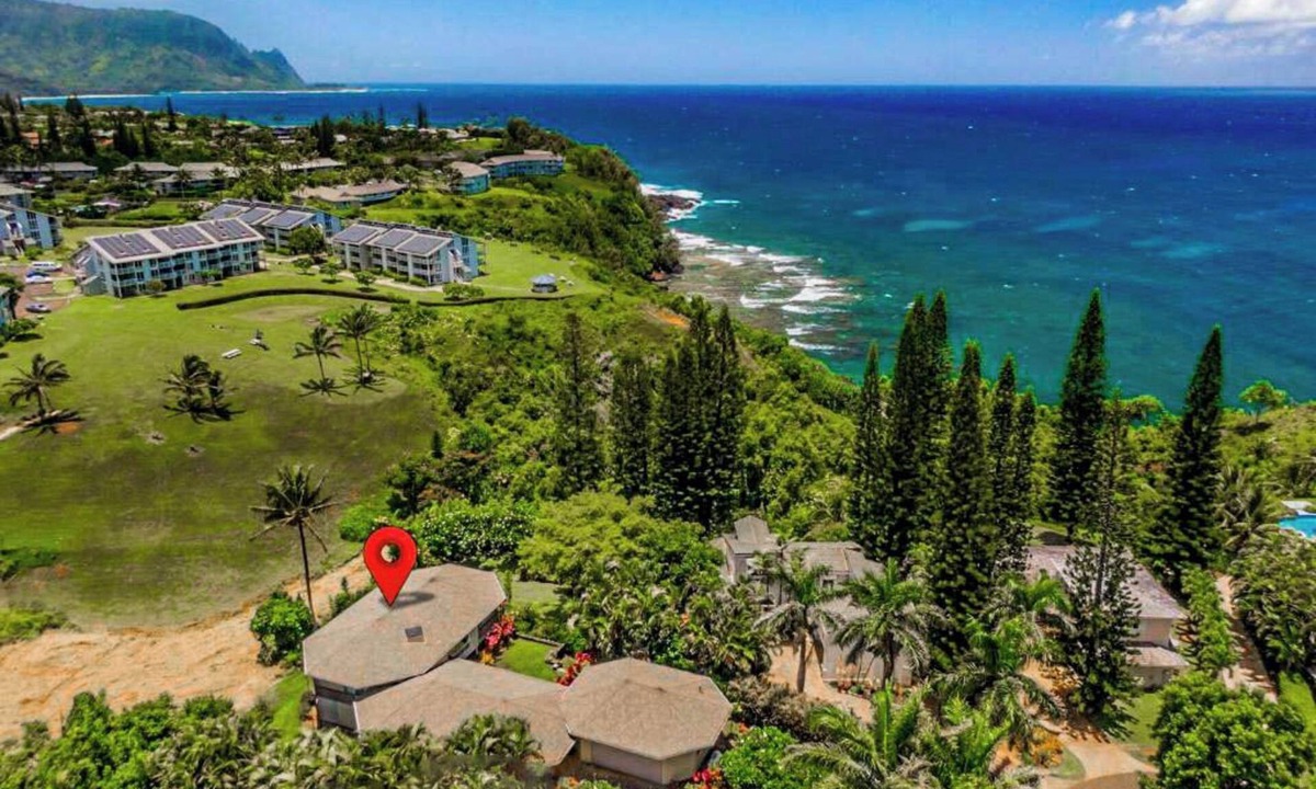 Princeville House | Fabulous 5 br 10 cliffside home! AC Brand new listing!