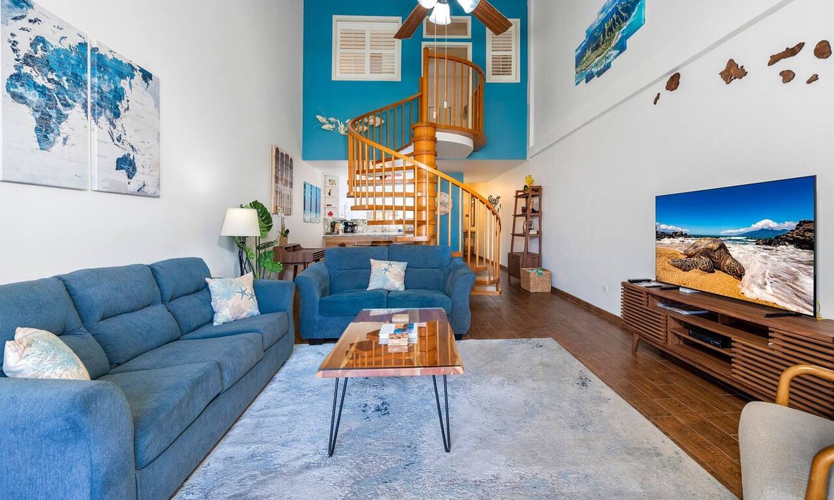 Kihei Condo | Kamaole Sands 7-405: Stunning Renovation, Large Lanai, Ocean View, Full Split AC