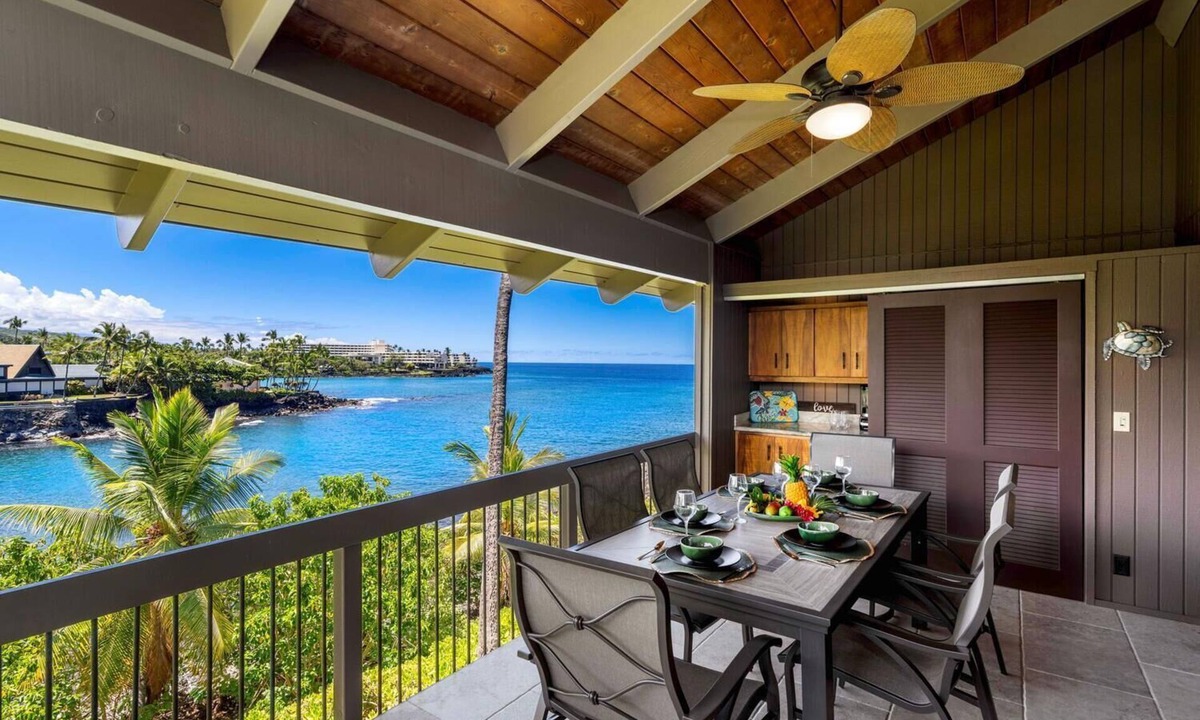 Keauhou Condo | Kanaloa at Kona 3303: Luxe Oceanfront 3BR Condo w/Pacific Views, Tennis & Pools