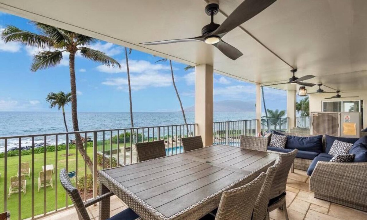 Kihei Condo | Luxury by the Waves:Royal Mauian 218-Your Premium Oceanfront Sanctuary!-With A/C