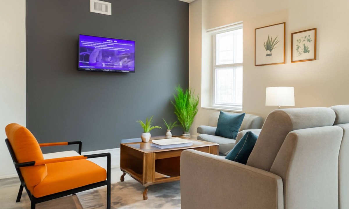 Kensington Apartment | Modern 2BD 2BA Queen Bed Work Desk WiFi W/D.