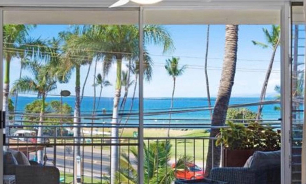 Kihei Condo | Oceanfront Views, Heart of Kihei - Full air condition, washer-dryer, 85-inch TV