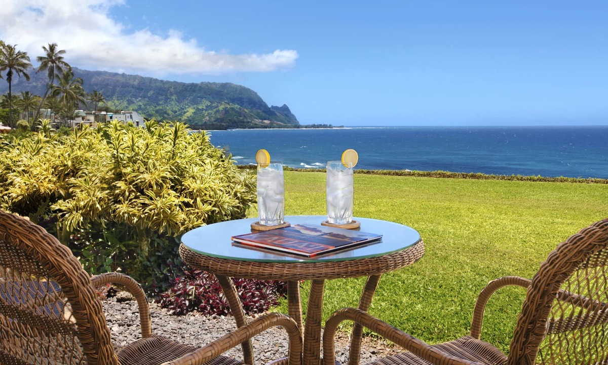 Princeville Condo | Pali Ke Kua 104 with magnificent views of Bali Hai & the blue Pacific