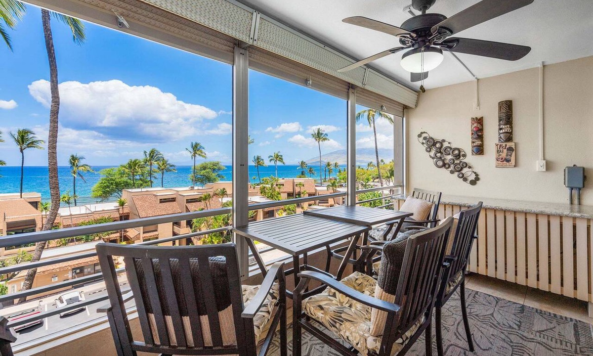 Kihei Condo | Panoramic Ocean Views, 150 Feet from Kamaole I Beach, Rooftop Deck, AC