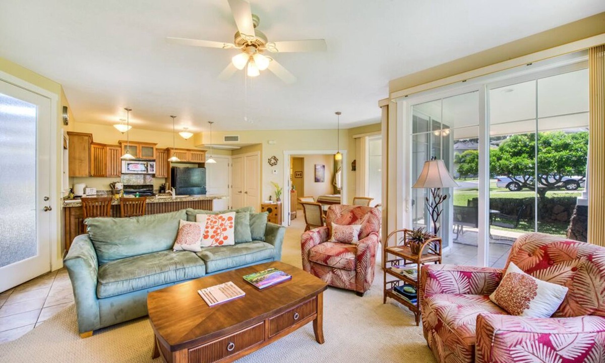 Princeville Condo | Private Ground Floor Condo at Plantation 1111