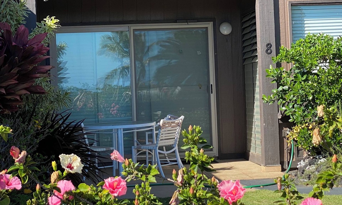 Punaluu Condo | Secluded , cozy poolside getaway. Ocean views, near black sand beach & turtles.