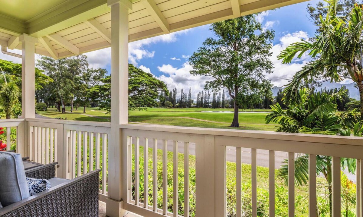 Princeville House | Spacious 3 bedroom home, fully AC'd with Pool/BBQ, Views and Walking Path