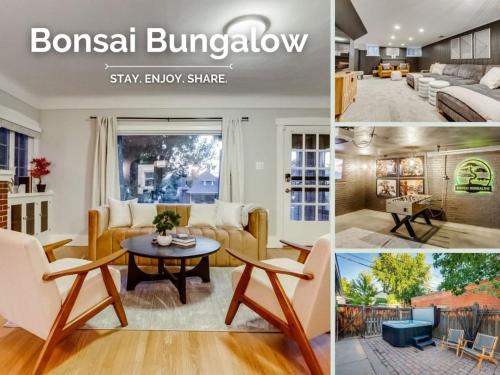 Washington Park West House | The Bonsai Bungalow Hot Tub Game Room