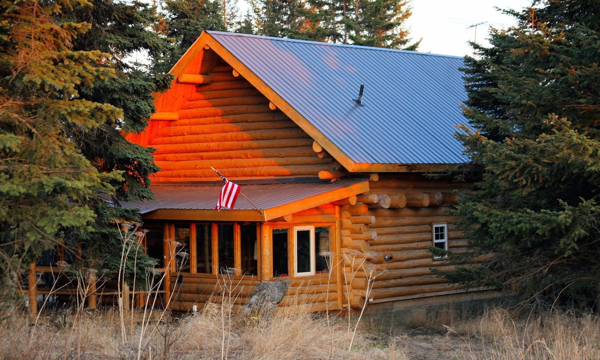 Anchor Point House | Unique Alaskan log home in trees & wild flowers on 14-acre private homestead.