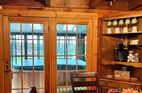 Albrightsville Cabin | 5 Lakes, 2 Pools, Log Cabin, Indoor Hot Tub, Game Room & Resort Amenities