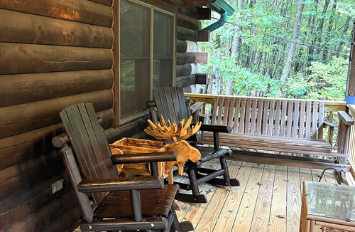 Albrightsville Cabin | 5 Lakes, 2 Pools, Log Cabin, Indoor Hot Tub, Game Room & Resort Amenities