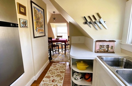 Easton's Point Apartment | Charming treetop apartment with ocean views & short walk to the beach