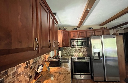 Briar Crest Woods House | Cozy Lake Escape Beach access Game Room Fire Pit Pet Friendly Fenced Yard Canoe