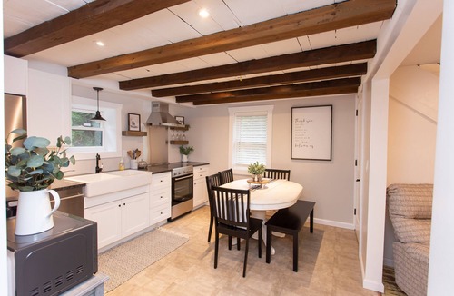 Birdsboro House | Creekside Cottage with beautiful patio and hot tub!