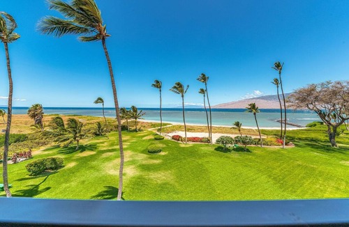 Kihei Condo | Enjoy Stunning Ocean Views From Living Room & Lanai, Bright Beautiful Condo
