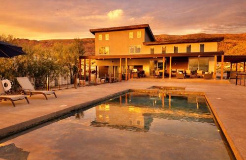 Moab South Valley House | Exclusive Retreats Desert Panorama with Private Pool, Hot Tub, Bocce Court