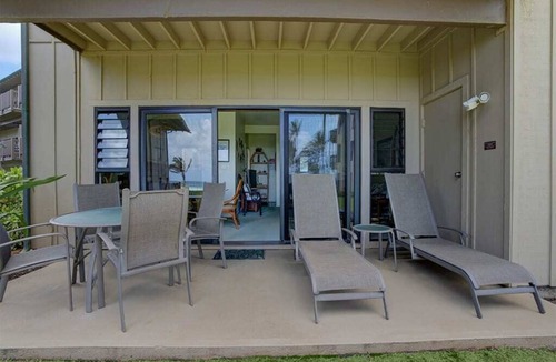 Lihue Condo | Ground Floor Ease w/Lanai, Full Kitchen, Ceiling Fans, WiFi, TV+DVD–Kaha Lani 112