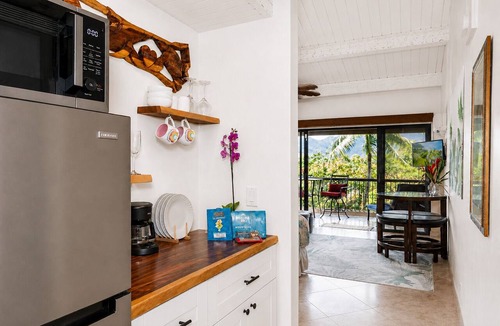 Princeville Apartment | Hanalei Hideaway-Oceanfront, Mtn & Waterfall Views, Top Floor, No Stairs