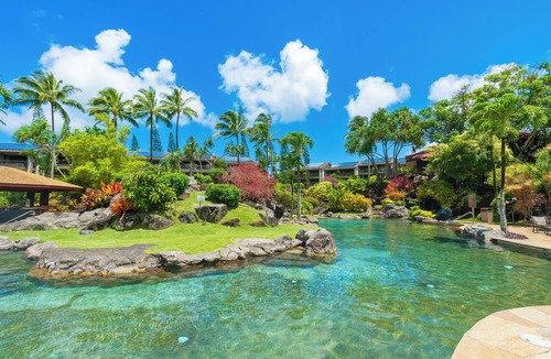 Princeville Apartment | Hanalei Hideaway-Oceanfront, Mtn & Waterfall Views, Top Floor, No Stairs