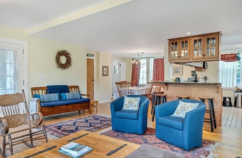 Woodstock House | Historic Riverside Home with Sauna & Covered Porch
