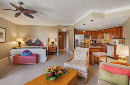 Kaanapali Condo | Honua Kai | Ocean View Studio Sleeps 4 | Car Incl. w/6+ Nights | HKH-323 by KBM