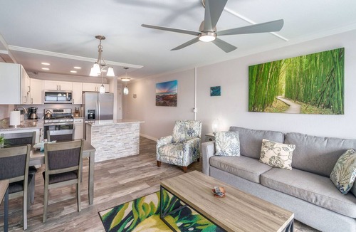 Kihei Condo | Kihei Akahi C-411 - Modern Top to Bottom Remodel, Split-AC, across from Kam II