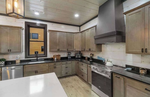Chalet Village Cabin | Luxury 2-Cabin Estate | Sleeps 44 | Pool & Views