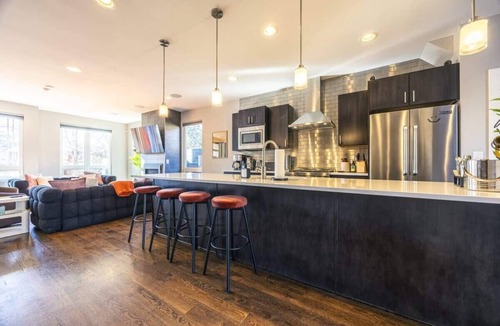 Sloan Lake Apartment | Luxury Oasis! Heated Pool, Rooftop Spa, Fire Pits