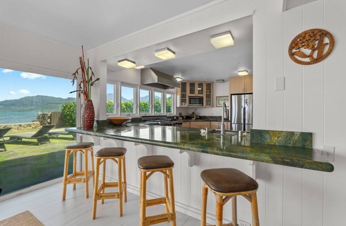 Maili House | Mā’ili Blue by Gather: Oceanfront Retreat w/Beach Access & Sunset Views