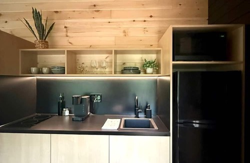 Quakertown Cabin | Maple: Modern Family Tiny Home Pod with Forest Views near Quakertown, Pennsylvania