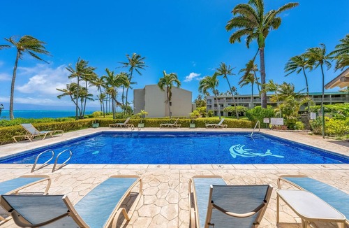 Ualapue Apartment | Ocean-view condo with private balcony, washer/dryer, & shared pool/tennis courts