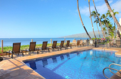 Kihei Condo | OCEANFRONT PROPERTY- Whale season IS HERE! Kihei Sands Beachfront Condo-A4