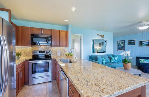 Princeville Condo | Pali Ke Kua 114 Colorful sunrises, Incredible sunsets, Oceanfront Condo