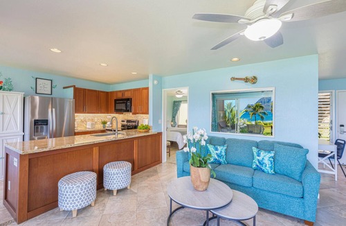 Princeville Condo | Pali Ke Kua 114 Colorful sunrises, Incredible sunsets, Oceanfront Condo