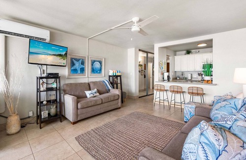 Kihei Condo | Panoramic Ocean Views, 150 Feet from Kamaole I Beach, Rooftop Deck, AC