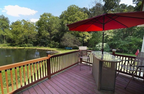 Hegins Cottage | Private and quiet setting ~ Pond and stream ~ Check us out! Look us up! Relax!