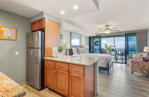 Historic Lahaina Front Street Apartment | Relaxing Oceanfront Studio at Lahaina Shores