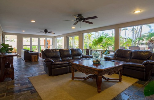 Portlock House | Secluded waterfront home-lava waterfall, saltwater pool, spa, sauna