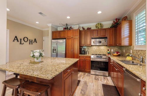 Princeville House | Spacious 3 bedroom home, fully AC'd with Pool/BBQ, Views and Walking Path