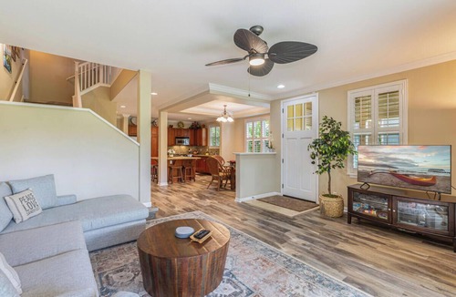 Princeville House | Spacious 3 bedroom home, fully AC'd with Pool/BBQ, Views and Walking Path