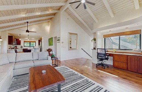 Princeville House | Spacious home with charming views from lanai - walk to the beach