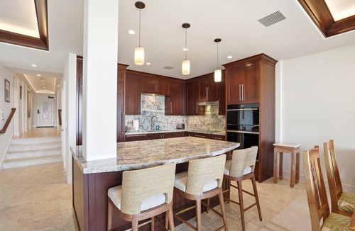 Wailea Condo | Stunning Beachfront Condo at Makena Surf Resort #E104 with Panoramic Ocean Views