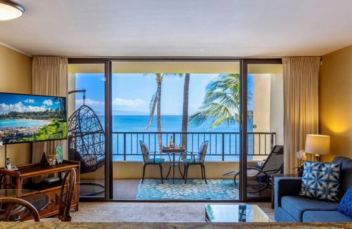 Kihei Apartment | Sugar Beach Resort 534- Oceanfront with amazing views at Sugar Beach Resort