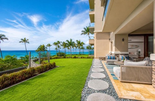 Montage Kapalua Bay Apartment | The Resort at Kapalua Bay Oceanfront 3 BR Sleeps 10 Luxury Resort Living Complimentary Car with 6 Nights MON-1205 by KBM