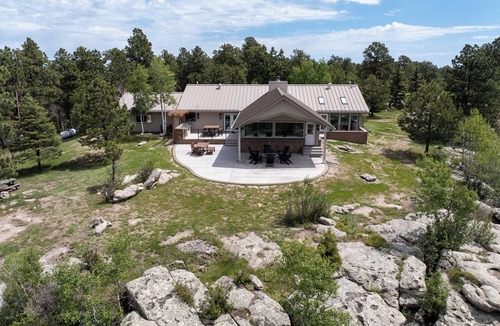 Colorado Springs House | Upscale Black Forest Retreat - Pikes Peak Views · Sunroom · Firepit · 10 Acres