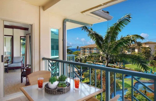 Wailua Condo | Waipouli Beach Resort C402 Top Floor 2 Bedroom Ocean & Pool View Suite with AC!