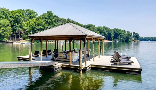 Architectural Lakefront Luxury Retreat with Private Dock near Lake Norman State Park, North Carolina in Sherrills Ford