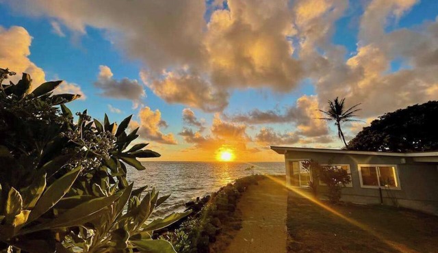 Beachfront Hauula Hideaway with Ocean Views - Steps to the Sand