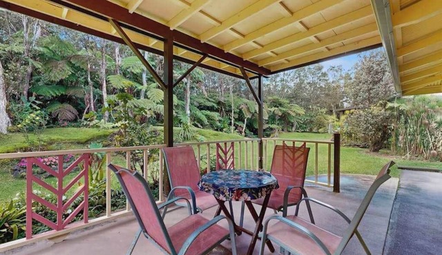 Breathe Deep at a Serene Volcano Garden Hideaway